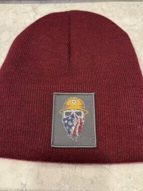 Ariat Beanie Ski Hat Winter Born For This Watch Cap OS Red Color